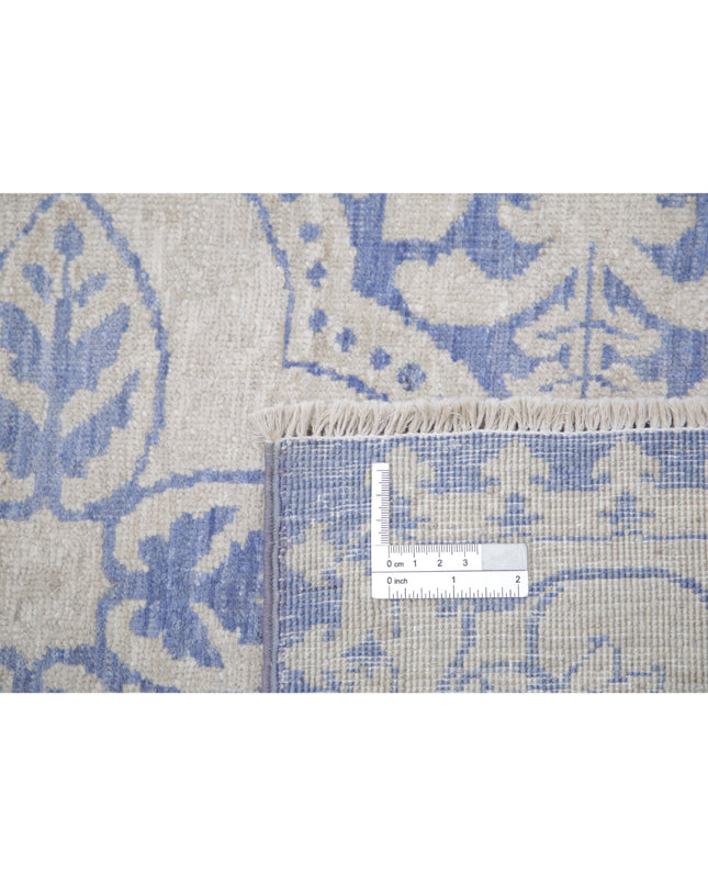 Serenity 2' 11" X 9' 10" Hand Knotted Wool Rug 2' 11" X 9' 10" (89 X 300) / Blue / Wool