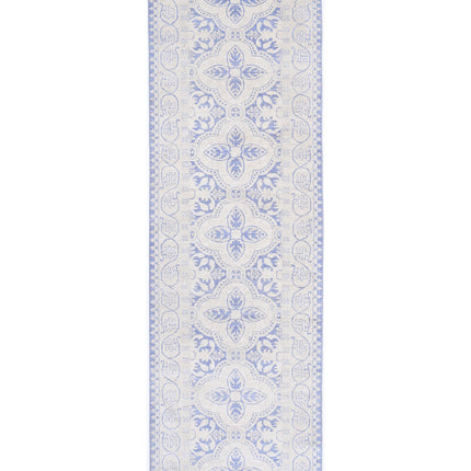 Serenity 2' 11" X 9' 10" Hand Knotted Wool Rug 2' 11" X 9' 10" (89 X 300) / Blue / Wool