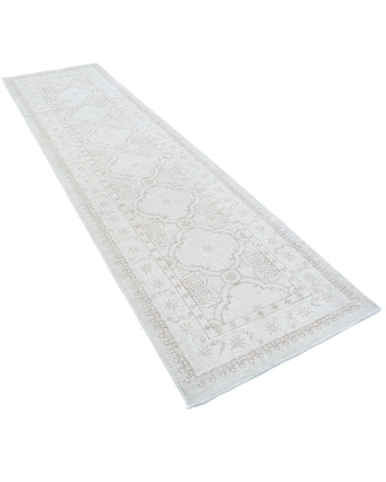 Serenity 2' 10" X 10' 10" Hand Knotted Wool Rug 2' 10" X 10' 10" (86 X 330) / Ivory / Wool