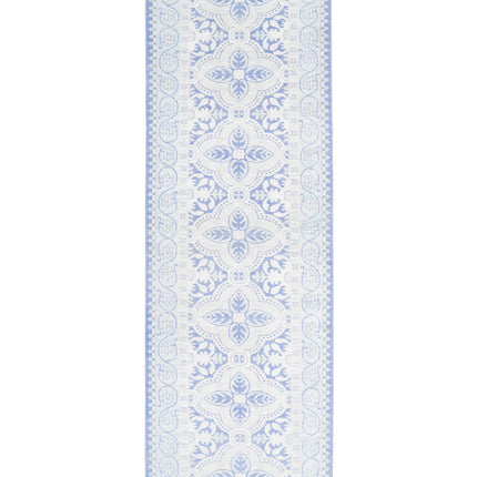 Serenity 3' 0" X 9' 11" Hand Knotted Wool Rug 3' 0" X 9' 11" (91 X 302) / Blue / Wool