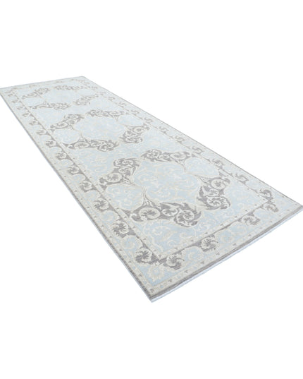 Serenity 4' 11" X 13' 2" Hand Knotted Wool Rug 4' 11" X 13' 2" (150 X 401) / Grey / Wool