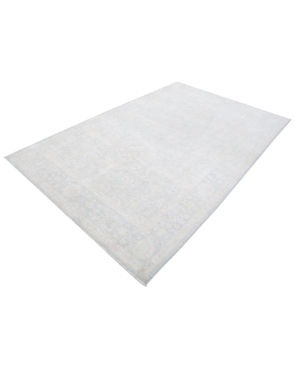 Serenity 5' 11" X 8' 11" Hand Knotted Wool Rug 5' 11" X 8' 11" (180 X 272) / Ivory / Wool