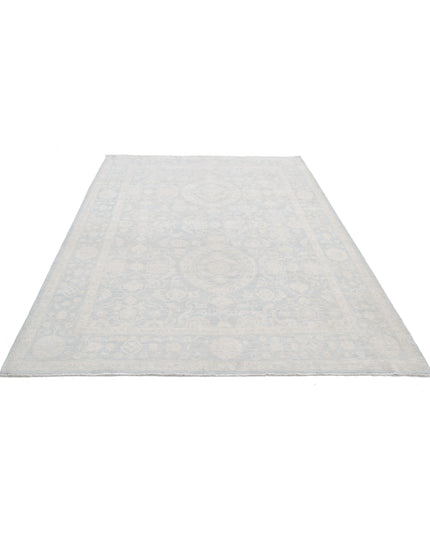 Serenity 5' 11" X 8' 11" Hand Knotted Wool Rug 5' 11" X 8' 11" (180 X 272) / Ivory / Wool