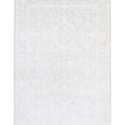 Serenity 5' 11" X 8' 11" Hand Knotted Wool Rug 5' 11" X 8' 11" (180 X 272) / Ivory / Wool