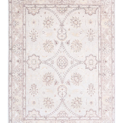 Serenity 8' 3" X 10' 10" Hand Knotted Wool Rug 8' 3" X 10' 10" (251 X 330) / Ivory / Wool