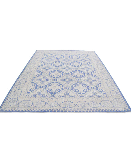 Serenity 7' 11" X 9' 9" Hand Knotted Wool Rug 7' 11" X 9' 9" (241 X 297) / Blue / Wool