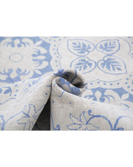 Serenity 7' 11" X 9' 9" Hand Knotted Wool Rug 7' 11" X 9' 9" (241 X 297) / Blue / Wool