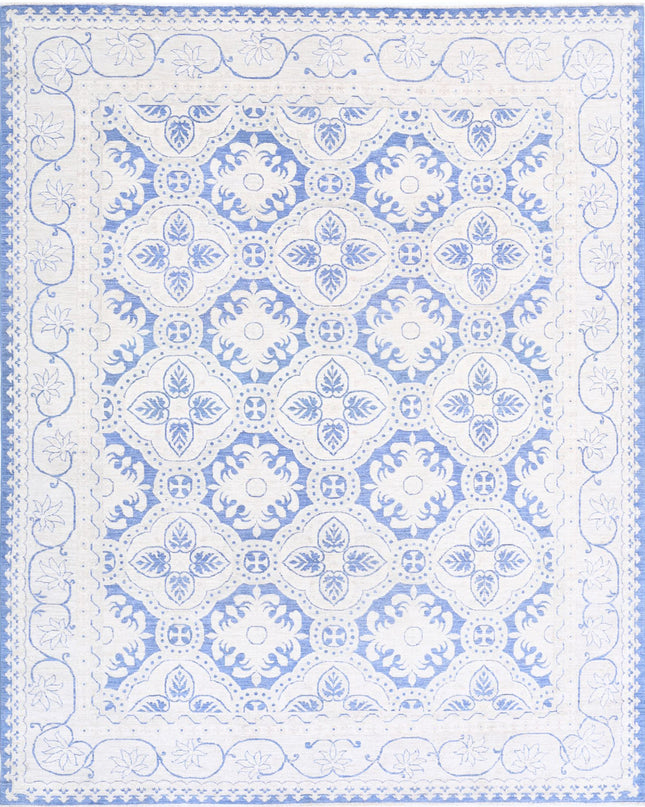 Serenity 7' 11" X 9' 9" Hand Knotted Wool Rug 7' 11" X 9' 9" (241 X 297) / Blue / Wool