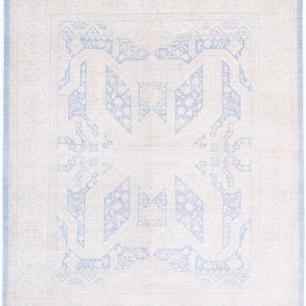 Serenity 7' 9" X 9' 2" Hand Knotted Wool Rug 7' 9" X 9' 2" (236 X 280) / Blue / Wool