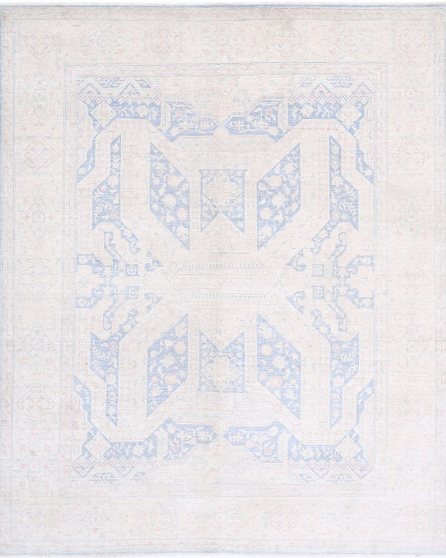 Serenity 7' 9" X 9' 2" Hand Knotted Wool Rug 7' 9" X 9' 2" (236 X 280) / Blue / Wool
