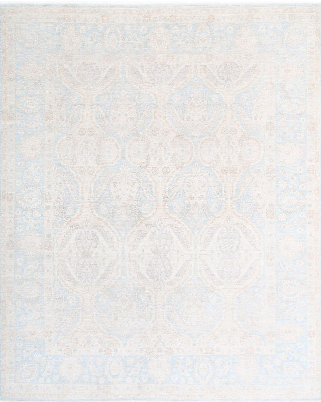 Serenity 7' 11" X 9' 10" Hand Knotted Wool Rug 7' 11" X 9' 10" (241 X 300) / Blue / Wool