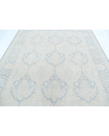 Serenity 8' 0" X 9' 8" Hand Knotted Wool Rug 8' 0" X 9' 8" (244 X 295) / Grey / Wool