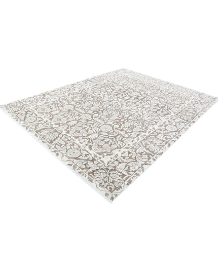 Serenity 7' 10" X 10' 3" Hand Knotted Wool Rug 7' 10" X 10' 3" (239 X 312) / Brown / Wool