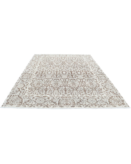 Serenity 7' 10" X 10' 3" Hand Knotted Wool Rug 7' 10" X 10' 3" (239 X 312) / Brown / Wool