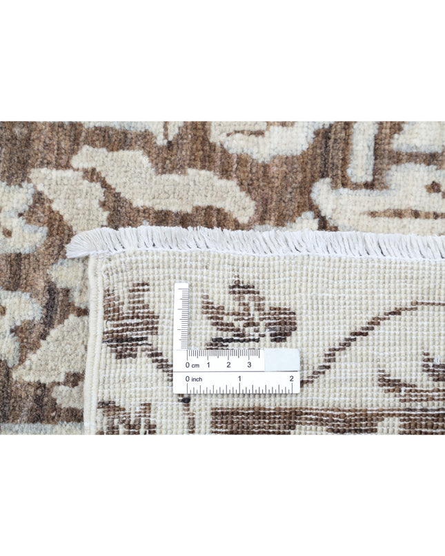 Serenity 7' 10" X 10' 3" Hand Knotted Wool Rug 7' 10" X 10' 3" (239 X 312) / Brown / Wool