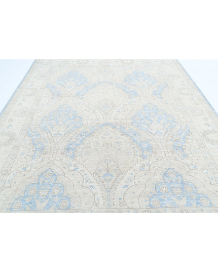 Serenity 8' 2" X 10' 5" Hand Knotted Wool Rug 8' 2" X 10' 5" (249 X 318) / Blue / Wool