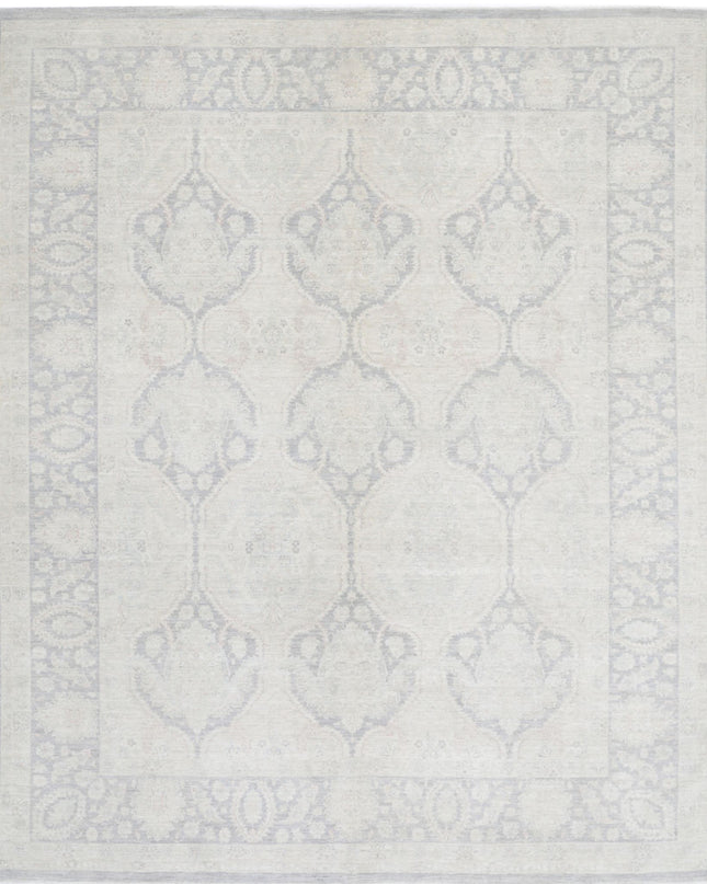 Serenity 8' 3" X 9' 9" Hand Knotted Wool Rug 8' 3" X 9' 9" (251 X 297) / Grey / Wool