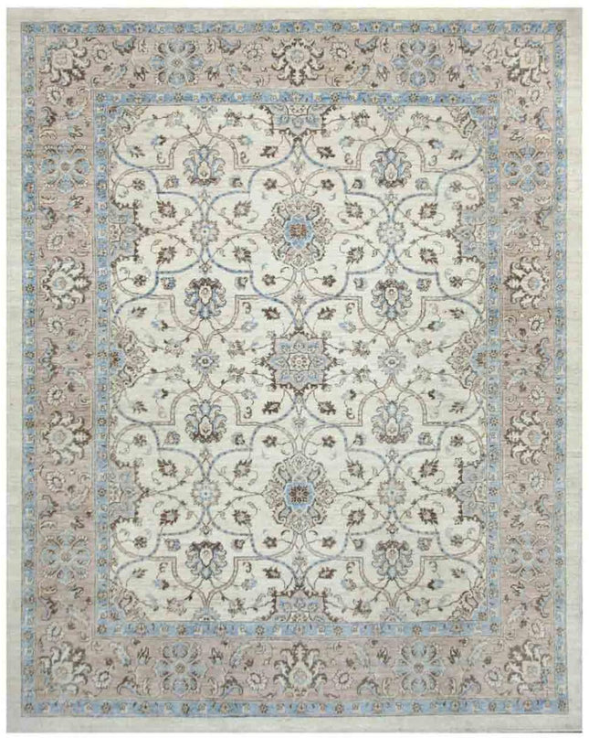 Serenity 7' 10" X 10' 0" Hand Knotted Wool Rug 7' 10" X 10' 0" (239 X 305) / Ivory / Wool
