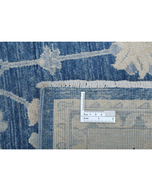 Serenity 4' 0" X 41' 7" Hand Knotted Wool Rug 4' 0" X 41' 7" (122 X 1267) / Blue / Wool