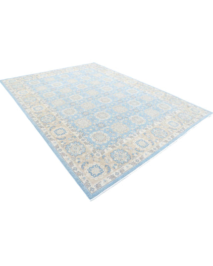 Serenity 8' 10" X 11' 9" Hand Knotted Wool Rug 8' 10" X 11' 9" (269 X 358) / Blue / Wool