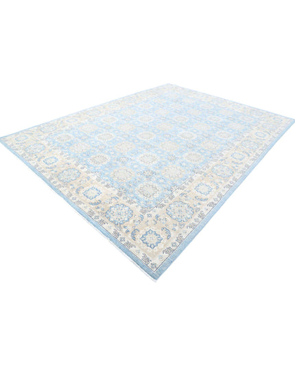 Serenity 8' 10" X 11' 9" Hand Knotted Wool Rug 8' 10" X 11' 9" (269 X 358) / Blue / Wool