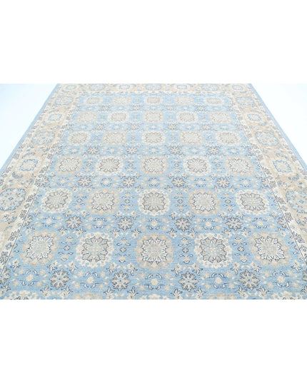 Serenity 8' 10" X 11' 9" Hand Knotted Wool Rug 8' 10" X 11' 9" (269 X 358) / Blue / Wool
