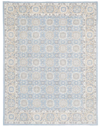 Serenity 8' 10" X 11' 9" Hand Knotted Wool Rug 8' 10" X 11' 9" (269 X 358) / Blue / Wool