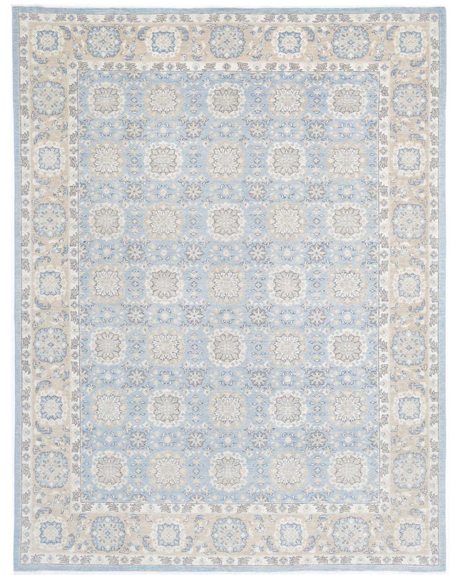 Serenity 8' 10" X 11' 9" Hand Knotted Wool Rug 8' 10" X 11' 9" (269 X 358) / Blue / Wool
