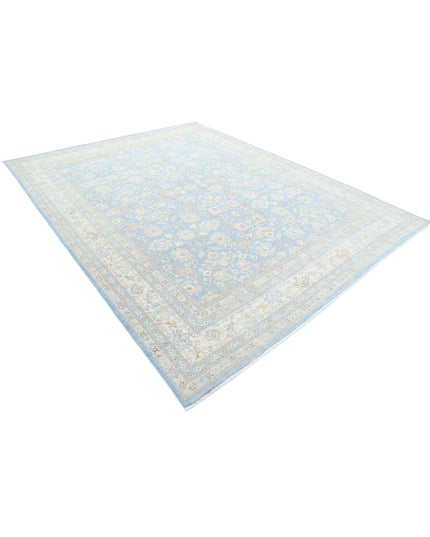 Serenity 8' 9" X 11' 5" Hand Knotted Wool Rug 8' 9" X 11' 5" (267 X 348) / Blue / Wool