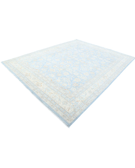 Serenity 8' 9" X 11' 5" Hand Knotted Wool Rug 8' 9" X 11' 5" (267 X 348) / Blue / Wool