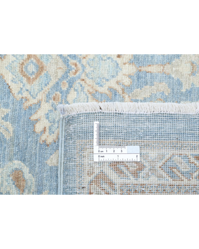 Serenity 8' 9" X 11' 5" Hand Knotted Wool Rug 8' 9" X 11' 5" (267 X 348) / Blue / Wool