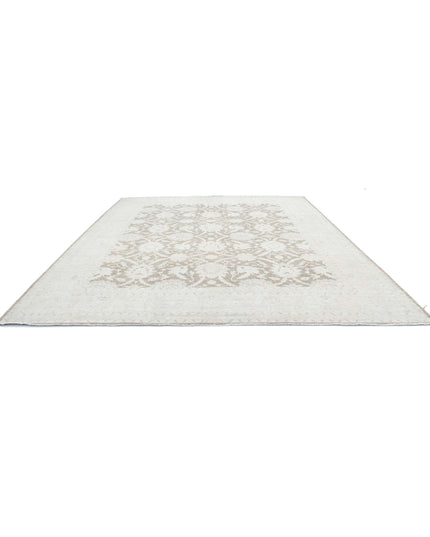 Serenity 12' 0" X 14' 6" Hand Knotted Wool Rug 12' 0" X 14' 6" (366 X 442) / Brown / Wool