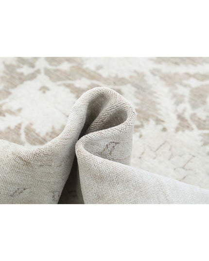 Serenity 12' 0" X 14' 6" Hand Knotted Wool Rug 12' 0" X 14' 6" (366 X 442) / Brown / Wool