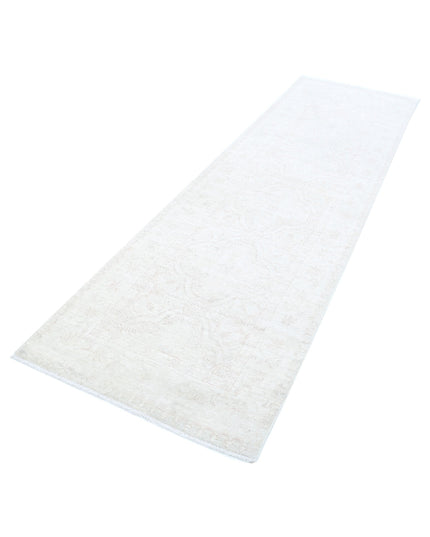 Serenity 2' 11" X 10' 1" Hand Knotted Wool Rug 2' 11" X 10' 1" (89 X 307) / Ivory / Wool