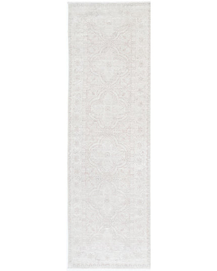 Serenity 2' 11" X 10' 1" Hand Knotted Wool Rug 2' 11" X 10' 1" (89 X 307) / Ivory / Wool