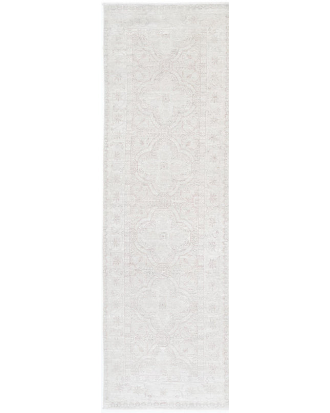 Serenity 2' 11" X 10' 1" Hand Knotted Wool Rug 2' 11" X 10' 1" (89 X 307) / Ivory / Wool