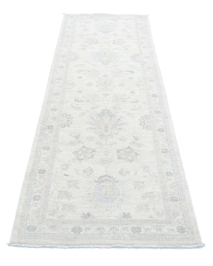 Serenity 2' 7" X 8' 5" Hand Knotted Wool Rug 2' 7" X 8' 5" (79 X 257) / Ivory / Wool