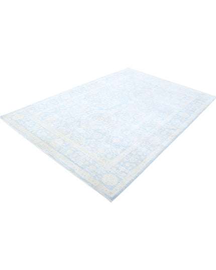 Serenity 5' 11" X 8' 8" Hand Knotted Wool Rug 5' 11" X 8' 8" (180 X 264) / Blue / Wool