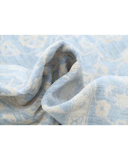 Serenity 5' 11" X 8' 8" Hand Knotted Wool Rug 5' 11" X 8' 8" (180 X 264) / Blue / Wool