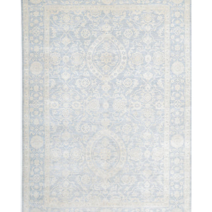 Serenity 5' 11" X 8' 8" Hand Knotted Wool Rug 5' 11" X 8' 8" (180 X 264) / Blue / Wool