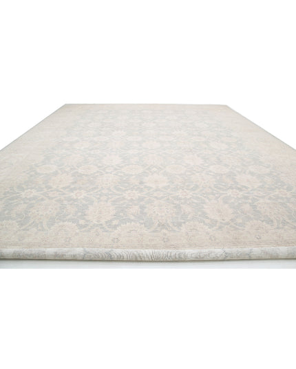 Serenity 17' 8" X 22' 0" Hand Knotted Wool Rug 17' 8" X 22' 0" (539 X 671) / Grey / Wool
