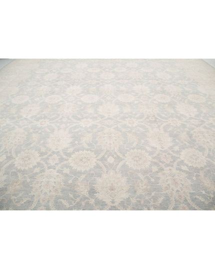 Serenity 17' 8" X 22' 0" Hand Knotted Wool Rug 17' 8" X 22' 0" (539 X 671) / Grey / Wool