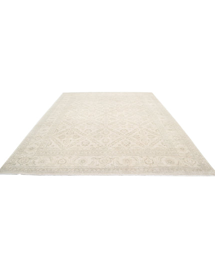 Serenity 9' 9" X 12' 10" Hand Knotted Wool Rug 9' 9" X 12' 10" (297 X 391) / Ivory / Wool
