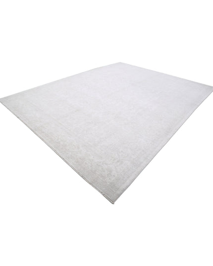 Serenity 10' 2" X 13' 4" Hand Knotted Wool Rug 10' 2" X 13' 4" (310 X 406) / Ivory / Wool