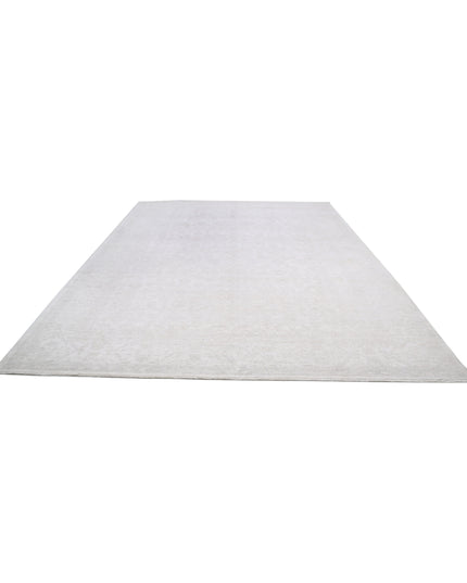Serenity 10' 2" X 13' 4" Hand Knotted Wool Rug 10' 2" X 13' 4" (310 X 406) / Ivory / Wool