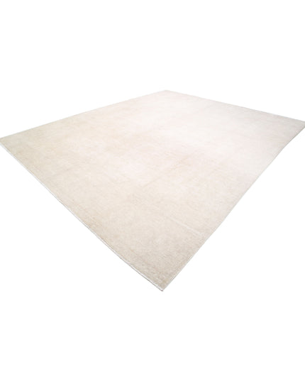 Serenity 11' 9" X 14' 3" Hand Knotted Wool Rug 11' 9" X 14' 3" (358 X 434) / Ivory / Wool