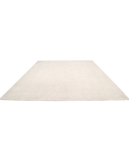 Serenity 11' 9" X 14' 3" Hand Knotted Wool Rug 11' 9" X 14' 3" (358 X 434) / Ivory / Wool