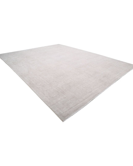 Serenity 13' 0" X 16' 10" Hand Knotted Wool Rug 13' 0" X 16' 10" (396 X 513) / Ivory / Wool