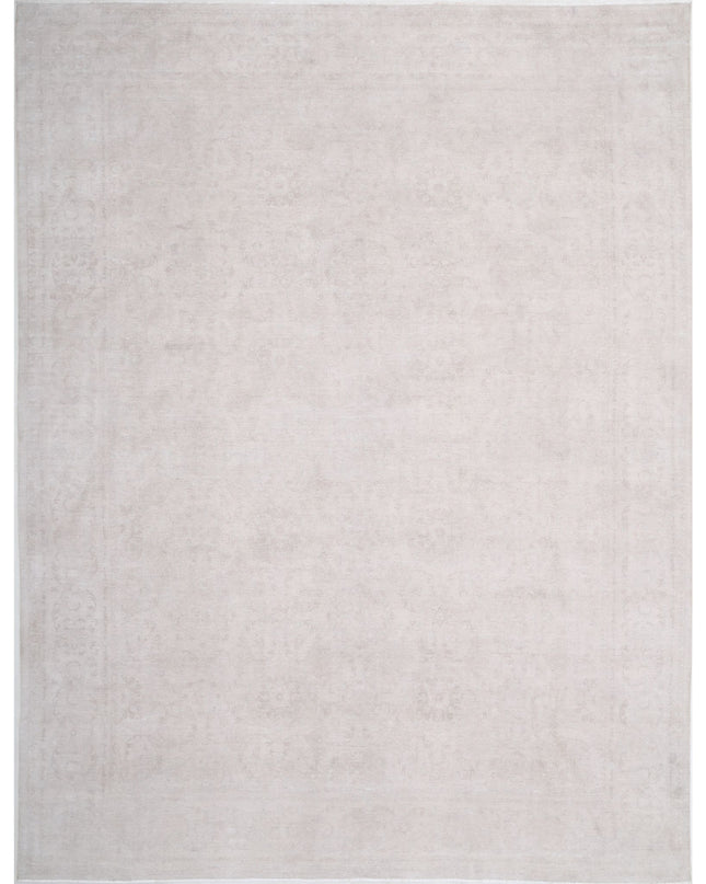 Serenity 13' 0" X 16' 10" Hand Knotted Wool Rug 13' 0" X 16' 10" (396 X 513) / Ivory / Wool