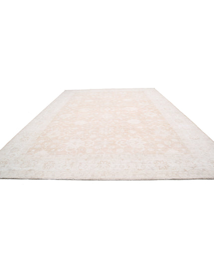 Serenity 12' 10" X 18' 3" Hand Knotted Wool Rug 12' 10" X 18' 3" (391 X 556) / Taupe / Wool
